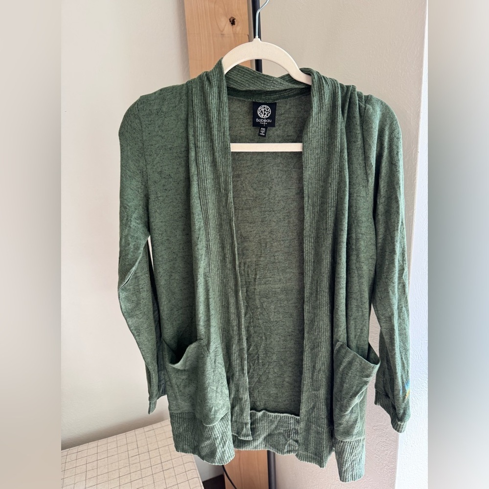 NWOT Bobeau Green Cardigan Sweater